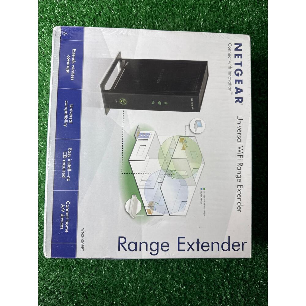 NETGEAR Universal WiFi Range Extender WN2000RPT 4 Port Sealed NIB